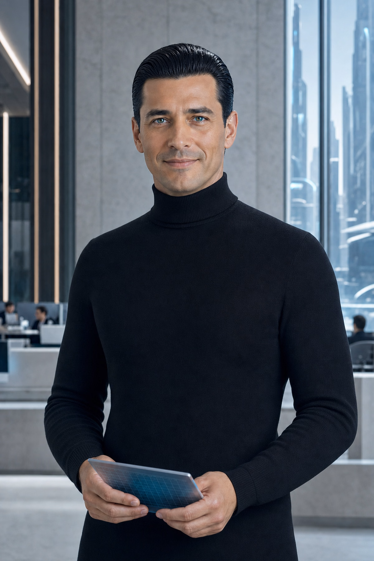 Retrato institucional de Thomas, enlace del Directorio